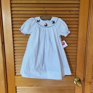 NWT Petit Ami polka dot sailboat toddler dress